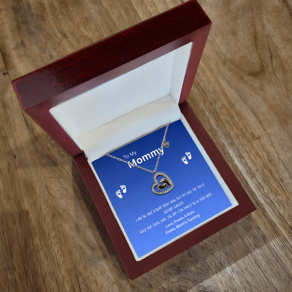 To My Mommy - Dazzling Forever Love Heart Necklace”