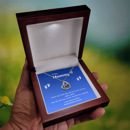 To My Mommy - Dazzling Forever Love Heart Necklace”