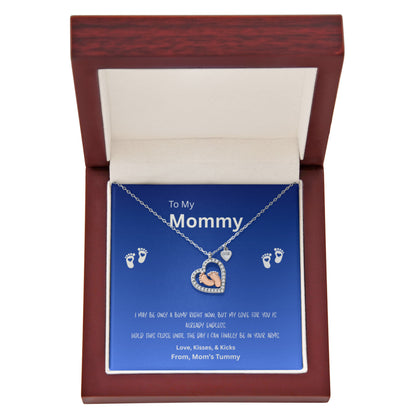 To My Mommy - Dazzling Forever Love Heart Necklace”