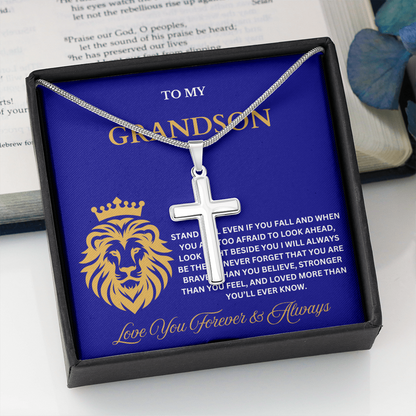 To My Son – Faith Cross Necklace for Everyday Wear