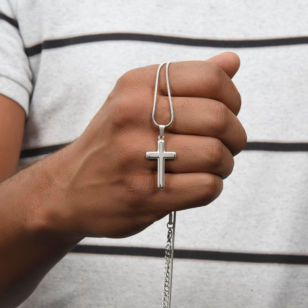 To My Son – Faith Cross Necklace for Everyday Wear
