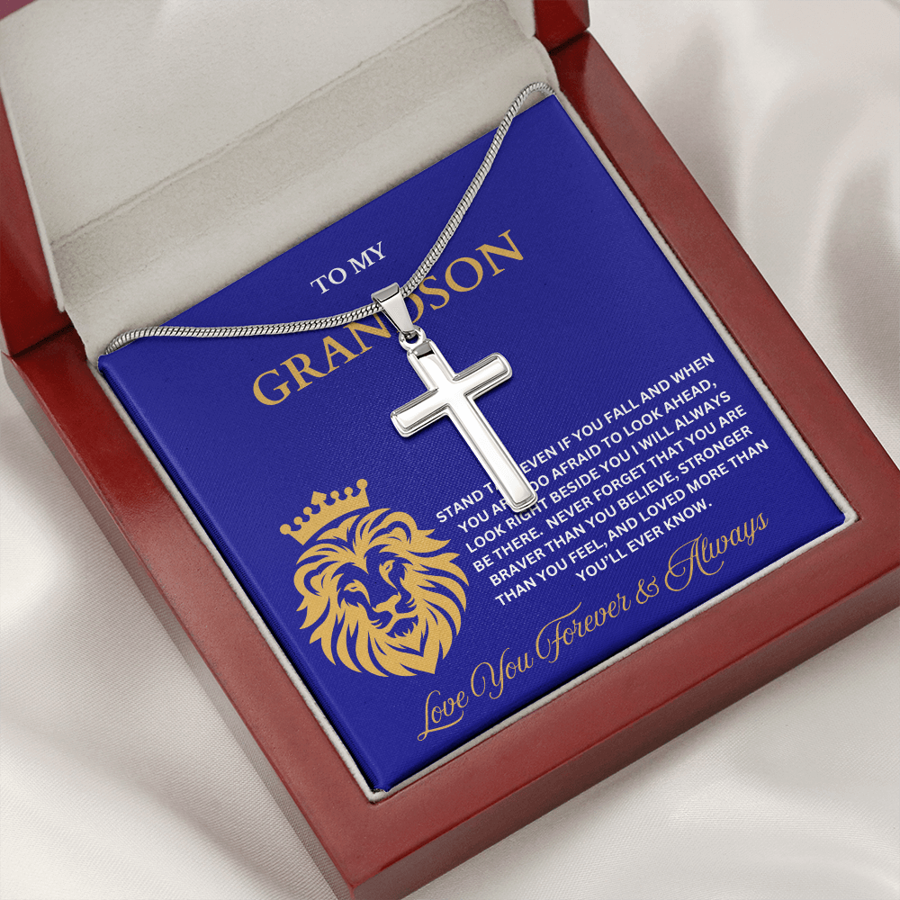 To My Son – Faith Cross Necklace for Everyday Wear