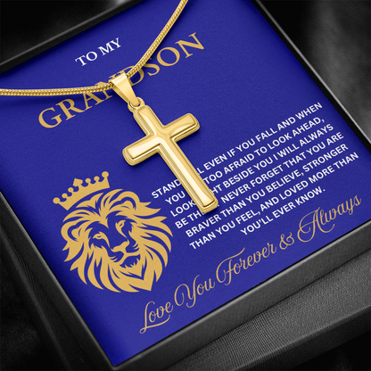 To My Son – Faith Cross Necklace for Everyday Wear