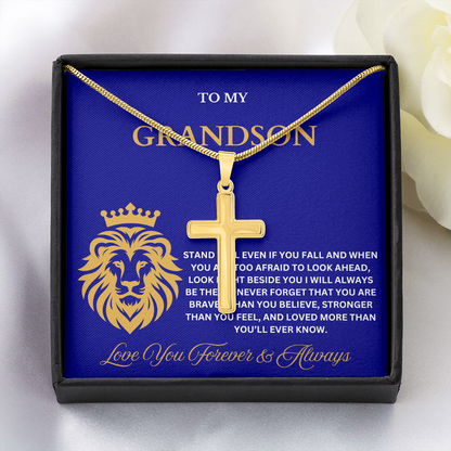 To My Son – Faith Cross Necklace for Everyday Wear