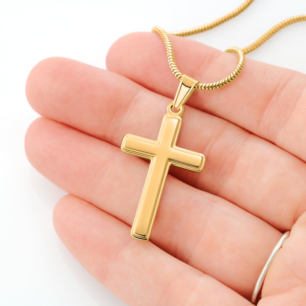 To My Son – Faith Cross Necklace for Everyday Wear